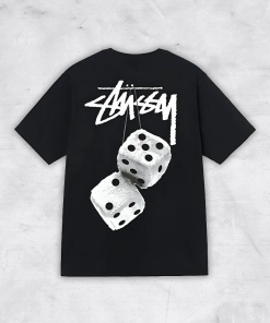 Stussy Printed Streetwear T-Shirt, Lucky Dice Shirt,…