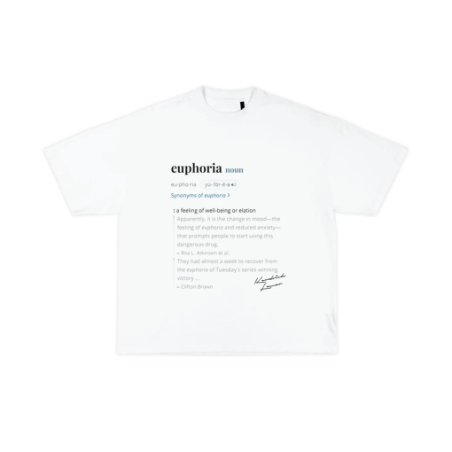 Kendrick Lamar “Euphoria” Garment Dyed T Shirt – White