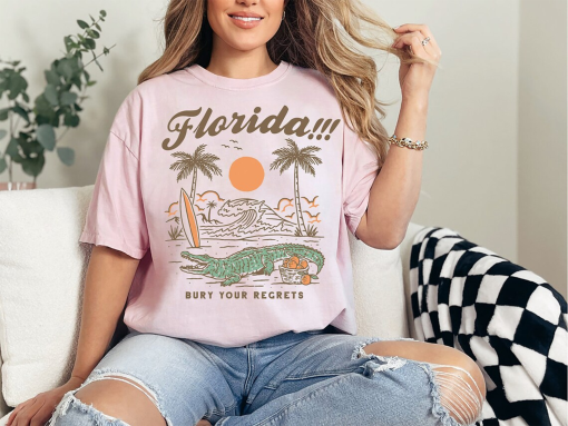 Florida Vintage Graphic Shirt, Bury Your Regrets Shirt, Florida Shirt, Vintage Florida Tee, Tour Shirt, Music Department Tee,New Album Merch