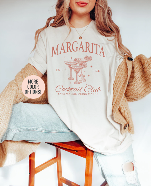 Margarita Cocktail Club Shirt, Margarita Cocktail Lover Shirt, Cocktail Lover Shirt, Margarita Shirt, Drinking Night Oversized Shirt