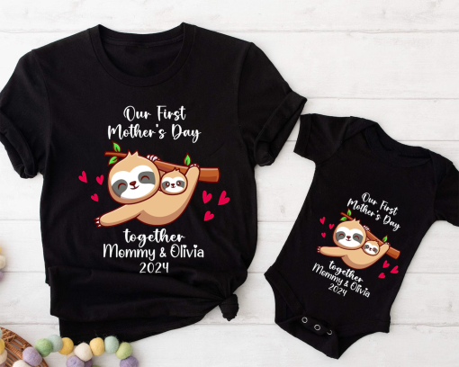 First Mother’s Day Shirt, Mom Baby Tee, Mama Daughter Shirt, 1st Mother’s Day Shirt