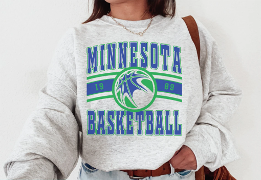 Vintage Minnesota Timberwolve Sweatshirt \ T-Shirt, Minnesota Timberwolve, Timberwolves Sweater, Timberwolves TShirt, Vintage Basketball Fan