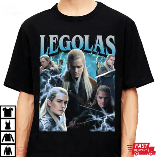 Legolas Lotr Vintage T-Shirt, Cornerback Homage Graphic Unisex Long Sleeve, Bootleg Retro 90’s Fans Washed Hoodie Gift