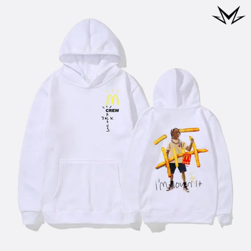 Travis Scott Mcdonald’s Hoodie Unisex | travis collab mcdonald’s hoodie | cactus jack fan merch 2024 | Streetwear Clothing | Premium Gift