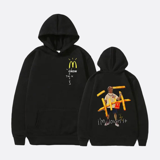 Travis Scott Mcdonald’s Hoodie Unisex | travis collab mcdonald’s hoodie | cactus jack fan merch 2024 | Streetwear Clothing | Premium Gift