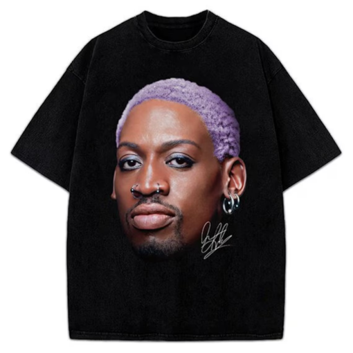 Dennis Rodman Purple Hair Rodzilla flamboyant 90’s Vintage Design Retro T-Shirt