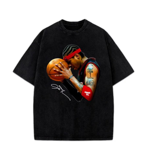 Allen Iverson The Answer Sixers 90’s Basketball Vintage Streetwear Style T-Shirt