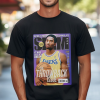 Kobe Bryant with championship rings graphic T-shirt