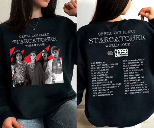 Greta Van Fleet Starcatcher World Tour 2024 T-Shirt, Greta Van Fleet Sweatshirt, Greta Van Fleet Tour 2024 Sweatshirt, Greta Van Fleet Shirt