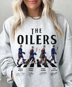 Oilers Walking Abbey Road Signatures Ice Hockey…