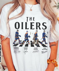 Oilers Walking Abbey Road Signatures Ice Hockey…