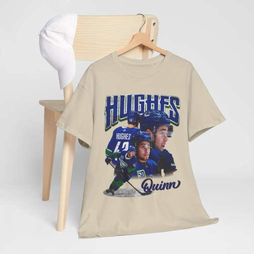 Quinn Hughes Shirt Ice Hockey American Professional Hockey Championships Sport Merch Vintage Sweatshirt Hoodie Graphic Tee Gift Fans