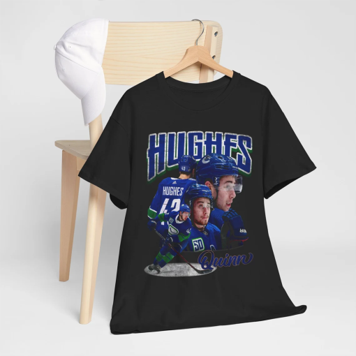 Quinn Hughes Shirt Ice Hockey American Professional Hockey Championships Sport Merch Vintage Sweatshirt Hoodie Graphic Tee Gift Fans