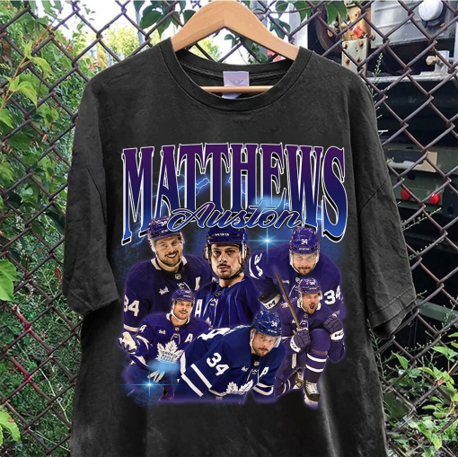 Vintage 90s Graphic Style Auston Matthews T-Shirt, Sweatshirt, Hoodie, Auston Matthews Shirt, Retro American Ice Hockey, Vintage Bootleg