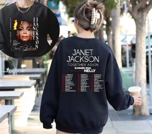 Janet Jackson 2024 Tour Shirt, Janet Jackson Together Again Summer 2024 Concert Shirt, Janet Jackson Unisex Comfort Colors Tee