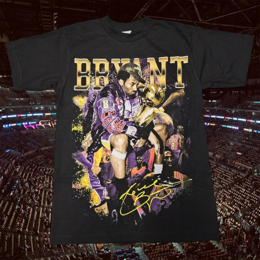 Kobe Bryant Mash up with signature graphic T-shirt