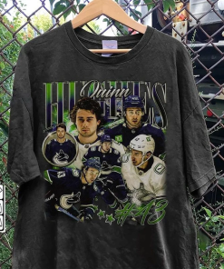 Quinn Hughes Vancouver Ice Hockey Shirt, Canucks…