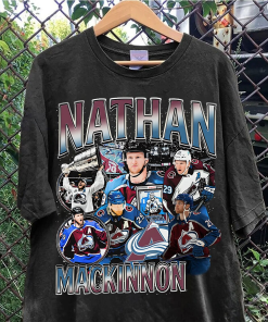 Vintage 90s Graphic Style Nathan MacKinnon T-Shirt…