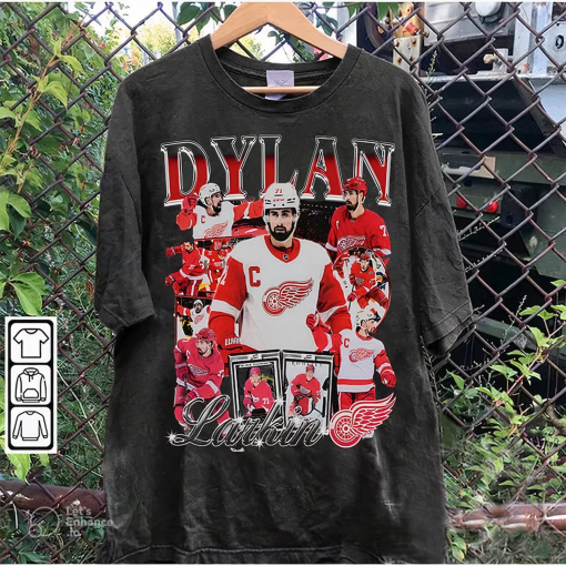 Vintage 90s Graphic Style Dylan Larkin T-Shirt, Sweatshirt, Hoodie, Dylan Larkin Shirt, Retro American Ice Hockey, Vintage Bootleg