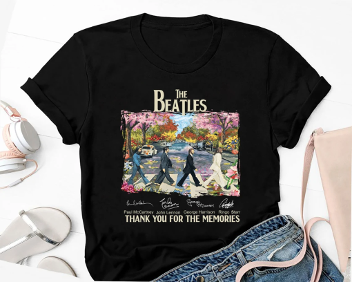 Abbey Road The Beatles Anniversary T-Shirt, The Beatles Abbey Road Signatures Shirt, The Beatles Fan Gift Shirt, The Beatles Merch T-Shirt