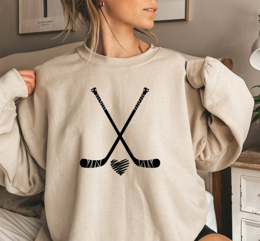 Hockey Sweatshirt, Hockey Mom Crewneck, Hockey Mom Shirt, Hockey Fan, Hockey Season Tee, Hockey Game Shirt, Hockey Mom Gift, Hockey Dad Gift