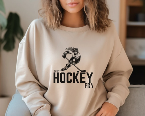 In My Hockey Era Women’s Hockey Sweatshirt, Hockey Game Day, Hockey Player Crewneck, Women’s Hockey Sweater, Hockey Gift for Women