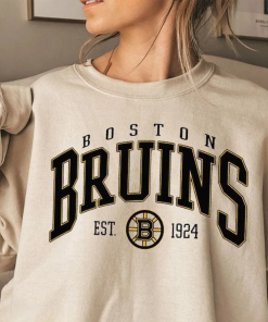 Vintage Boston Bruins Sweatshirt, Bruins Tee, Hockey…