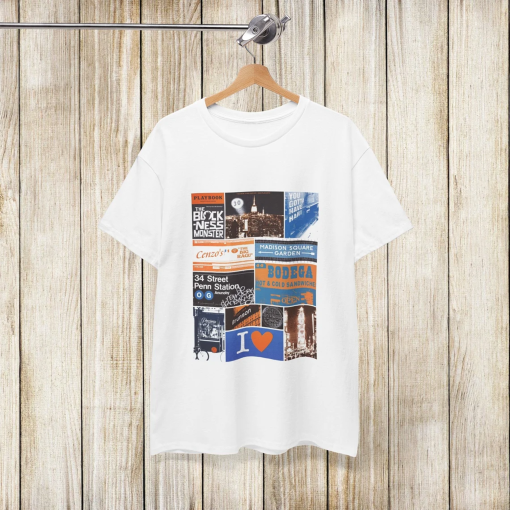 New York Knicks City Collage Unisex Heavy Cotton Tee