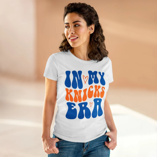 Knicks Women’s T Shirt | New York Knicks In My Knicks Era, Gift for NYK fan, NBA Playoff Knick Shirt