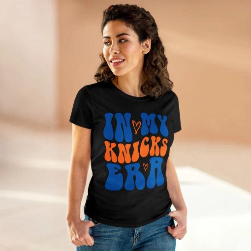 Knicks Women’s T Shirt | New York Knicks In My Knicks Era, Gift for NYK fan, NBA Playoff Knick Shirt