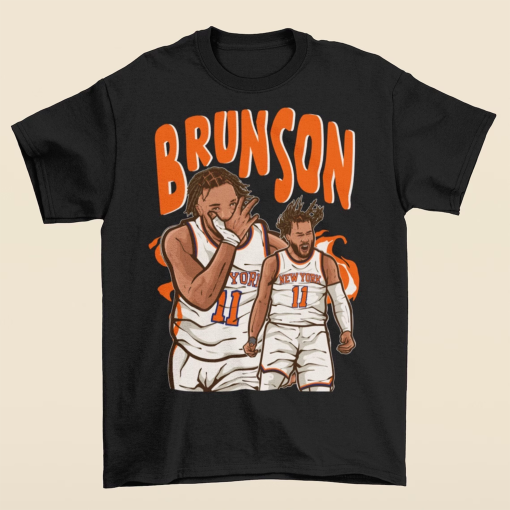 Jalen Brunson Cartoon Style T-Shirt