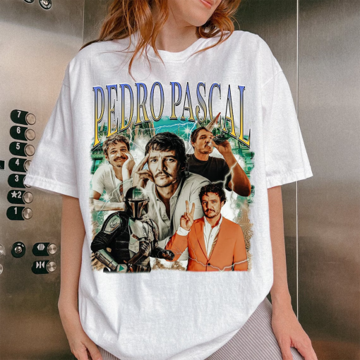 PEDRO PASCAL Shirt Pedro Pascal Retro 90s Bootleg Shirt Actor Pedro Pascal Unisex Shirt Javier Peña Narcos Tee Celebrity Shirt Gift Fan