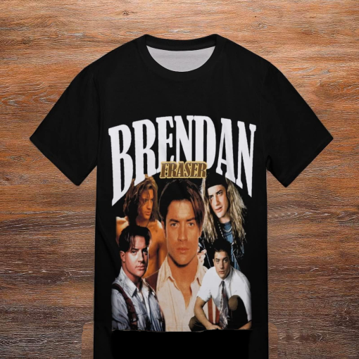 RETRO BRENDAN FRASER Unisex Shirts, Brendan Fraser Vintage Shirt Brendan Fraser Fan Tees Brendan Fraser 90s Sweater Brendan Fraser Merch L03