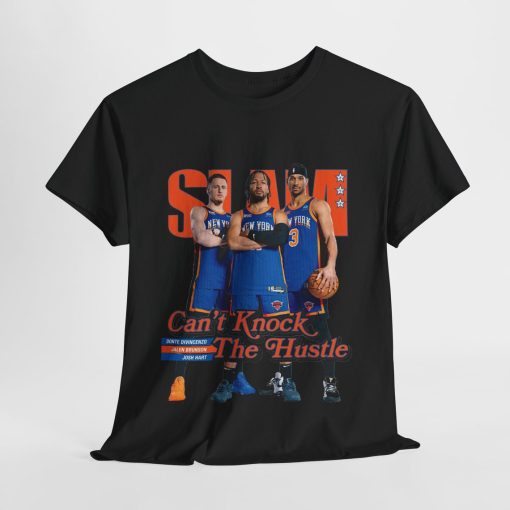 Orange Knicks Stars Trio – Jalen Brunson, Josh Hart, and Donte DiVincenzo Slam Cover T-Shirt