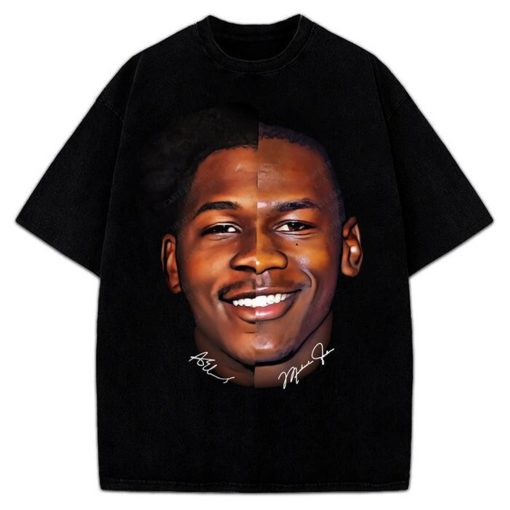 Anthony Edwards Michael Jordan Timberwolves Custom Design Graphic T-Shirt