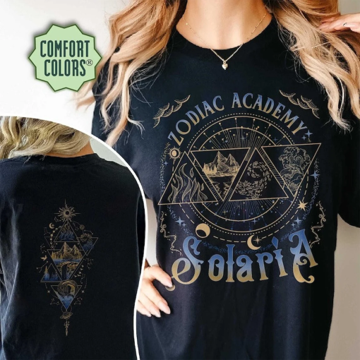 Zodiac Academy Solaria Comfort Colors Shirt, Zodiac Academy Merch, Vega Twins Shirt, Zodiac Signs,Celestial Heirs Shirt, Ruthless Boys Shirt