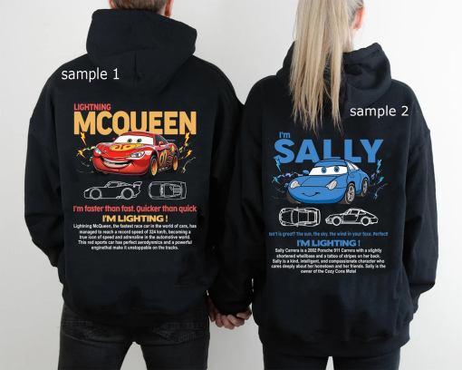 Mcqueen and Friends Sweatshirts, Cars Mcqueen x Sally Sweatshirt, Trending Crewneck, Couple Shirt, Gift For Friends Shirt