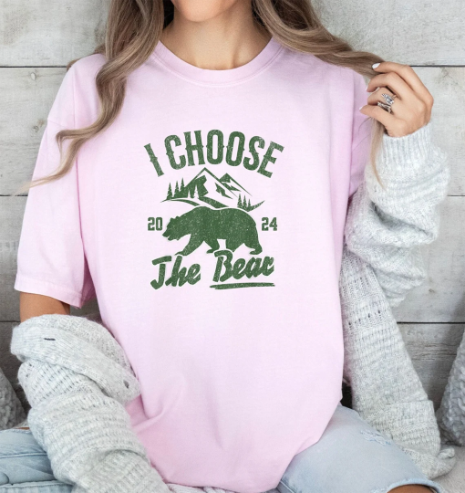 Comfort Colors I Choose The Bear Shirt, Gift for Her, Shirt for Women, Man or Bear Shirt, Women’s Bear Choice Shirt, Girlfriend Shirts