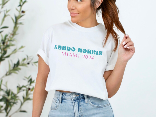 Lando Norris Miami Shirt, Norris Miami 2024 Winner, F1 merch, Lando Norris t-shirt, McLaren shirt