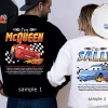 Vintage Cars Matching Shirt, Lightning Mcqueen and Sally Couple T-shirt, Limited McQueen T-Shirt Oversized Washed Tee