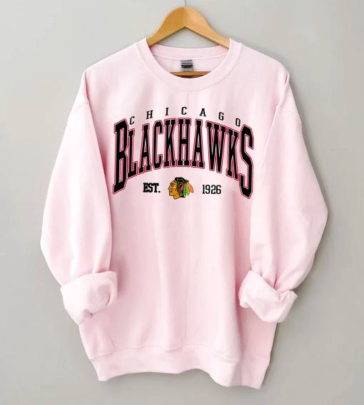 Vintage 90s Chicago Blackhawks Sweatshirt ,Chicago Blackhawks Unisex t-shirts, long-sleeved t-shirts , gifts for Blackhawks Hockey fans