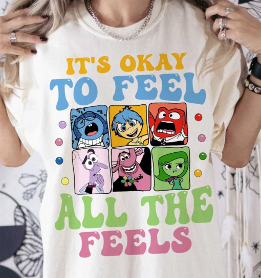 It’s Ok To Feel All The Feels shirt, Inside Out shirt, All the Feels Anger Sadness Joy Fear Disgust shirt