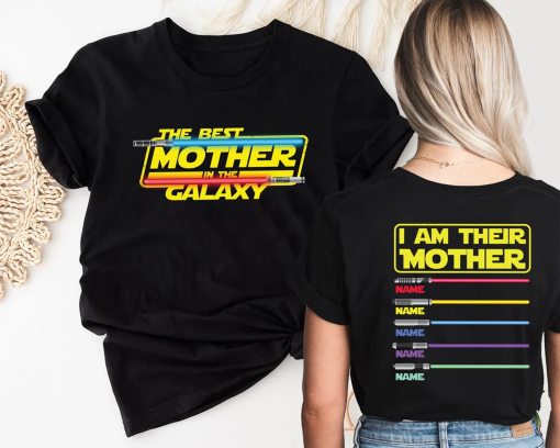 I Am Their Mother Personalized Shirt, Mom Shirt, Mothers Day, Star Wars Mother Shirt, Custom Shirt With Lightsabers, Mommy Shirt