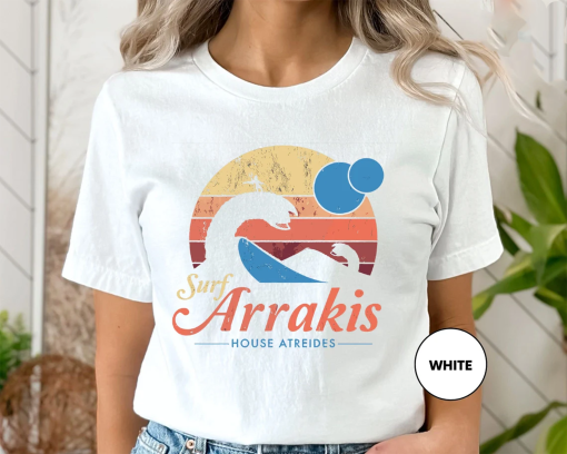 Surf Arrakis House Atreides Shirt, Dune Shirt, Sandworm Shirt, Paul Atreides Shirt, Adventure Movie Shirt, Atreides Lovers