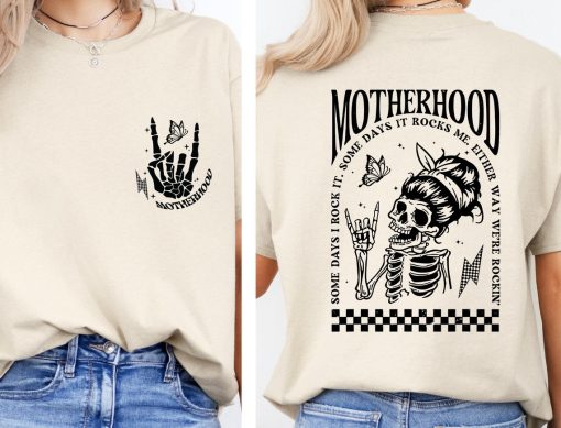 Motherhood Shirt, Mothers Day Shirt, Mothers Day Gift, Mama Shirt Gift, Mothers Day, Gift For Her, Skull Shirt, Skeleton Shirt, Gift For Mom