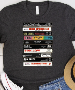 Rock Cassettes Tape Shirt, Rock Bands Shirt,…