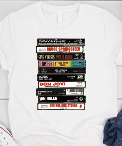 Rock Cassettes Tape Shirt, Rock Bands Shirt,…