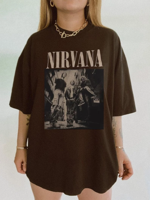 Nirvana Unisex Shirt, Vintage Band Tee, In Utero Nirvana Tour 90s Shirt, Kurt Cobain, Oversized Music Rock Festival Clothes