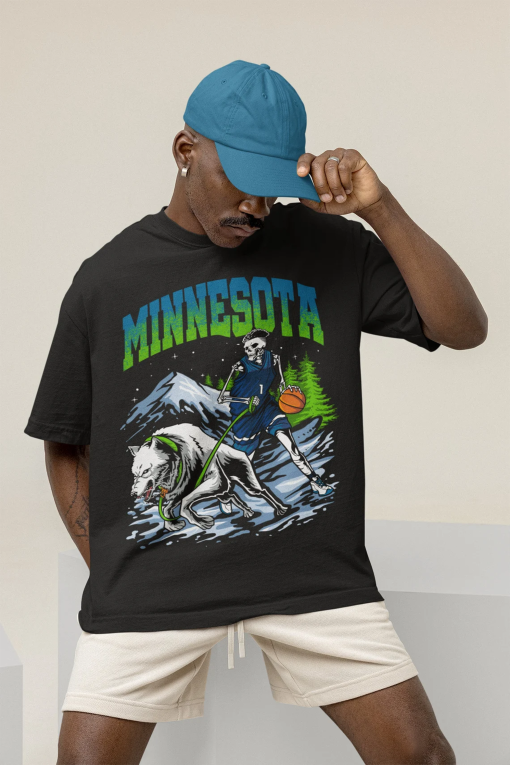 Minnesota Basketball T Shirt | Minnesota Graphic Bootleg T Shirt | Vintage Minnesota Shirt