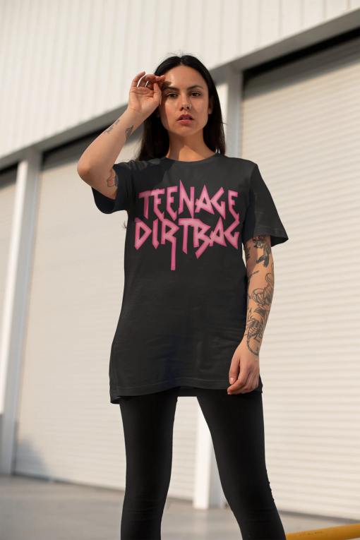 Teenage Dirtbag Tee: Vintage 2000s Emo & Pop Punk Nostalgia Shirt for Die-Hard Music Enthusiasts